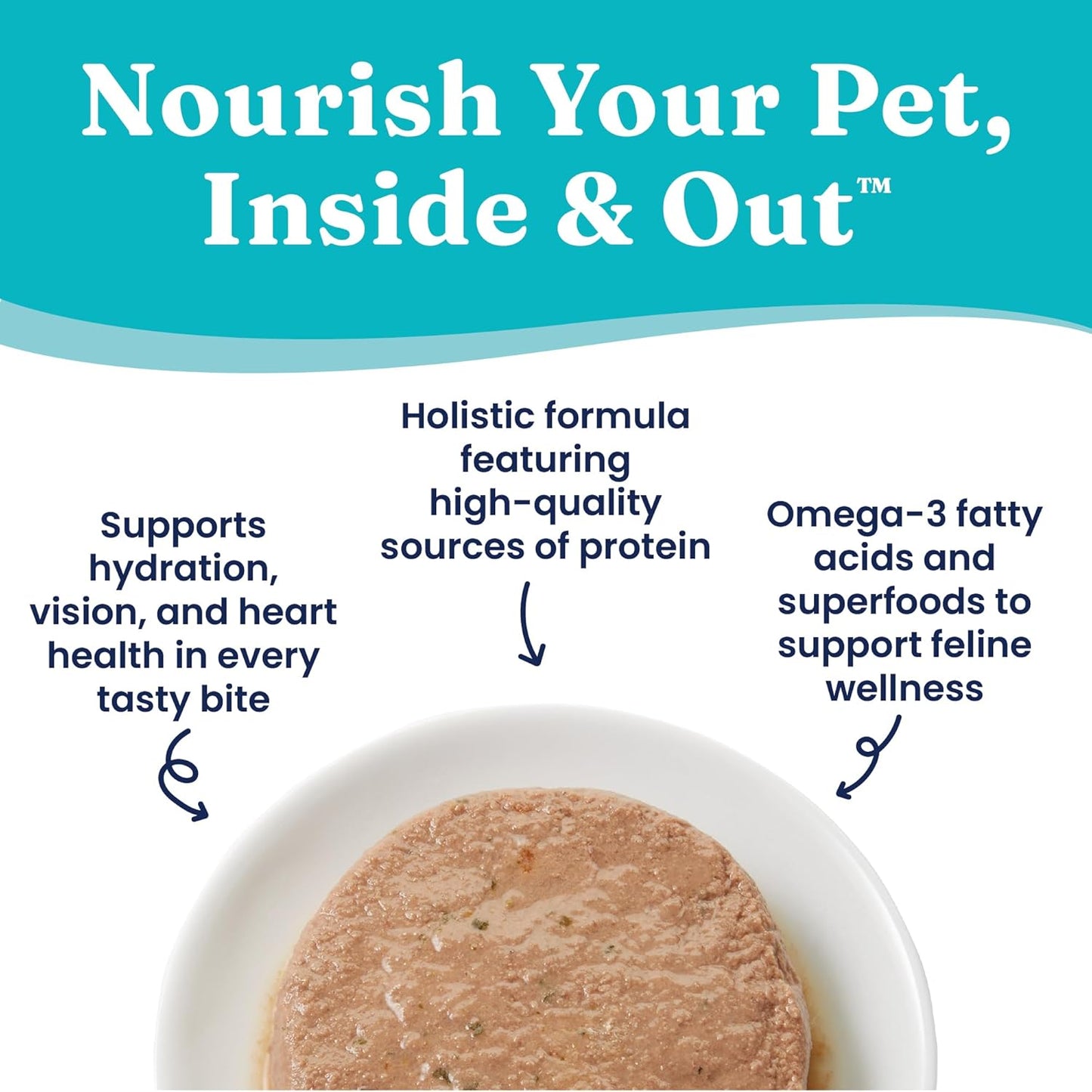 Solid Gold Wet Cat Food Pate - Healthy Canned Cat Food Pate w/Real Tuna & Sardine, Omega Fatty Acids, Vitamins & Minerals - Grain Free & Gluten Free Can Meals for Cats & Kittens - 24ct/3oz Can