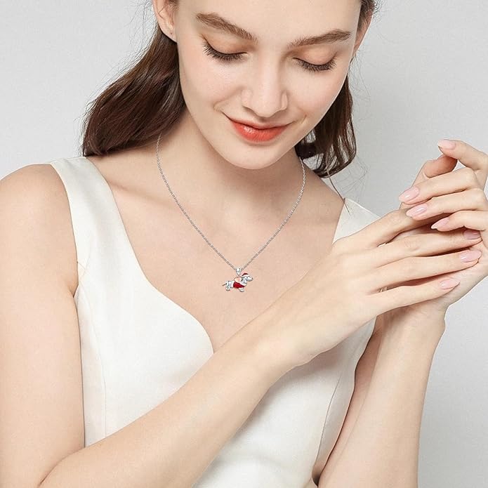 Dog Cat Necklace Pendant 925 Sterling Silver Pet Jewelry Gifts for Women