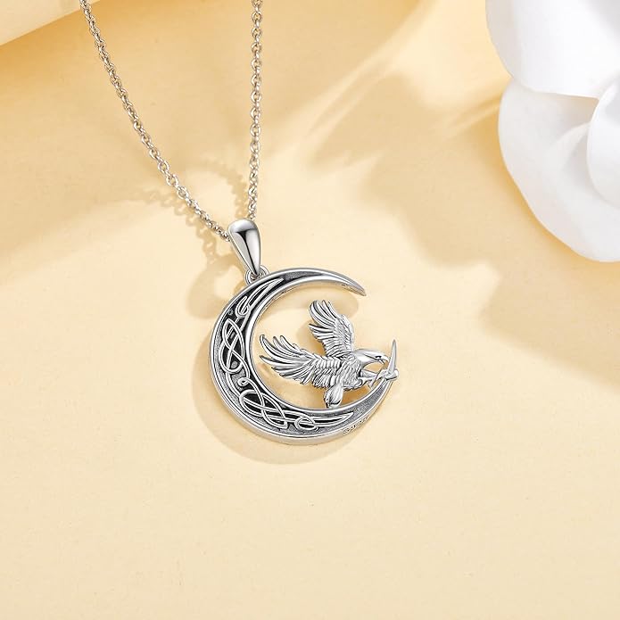 Eagle/Moth Necklace Sterling Silver Eagle Jewelry Eagle Gifts for Women Girls