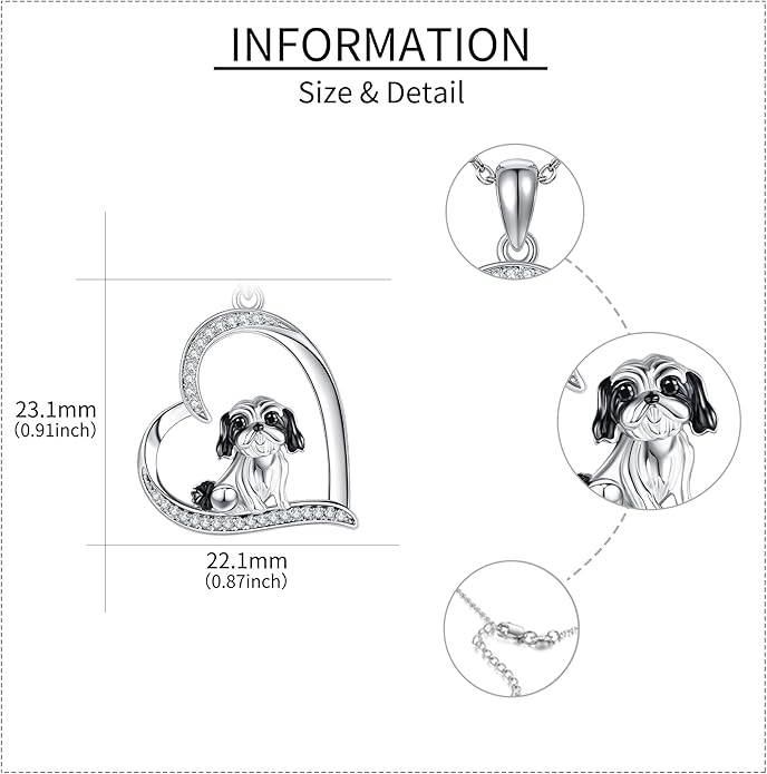 Capybara/Squirrel/Chihuahua Necklace Sterling Silver Chihuahua Squirrel Jewelry Capybara Gifts for Women