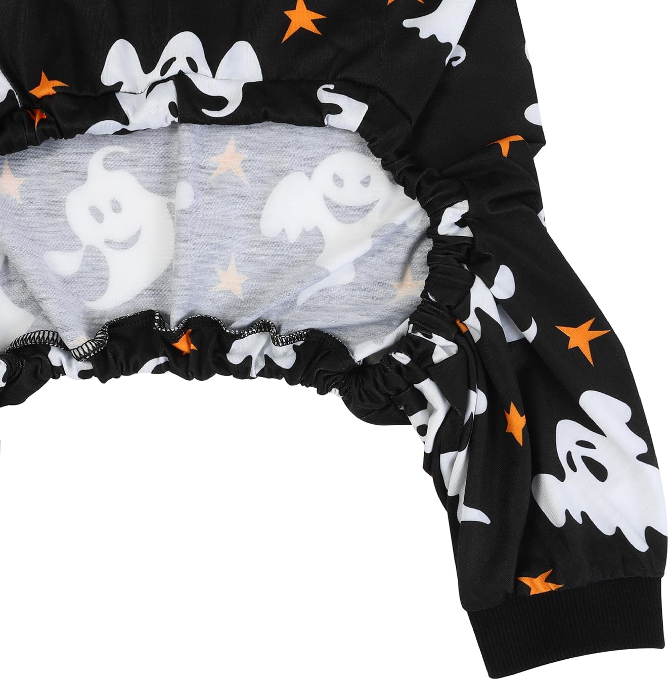 HDE Dog Pajamas One Piece Jumpsuit Lightweight Dog PJs Shirt for M-3XL Dogs Ghostly Stars - 3XL