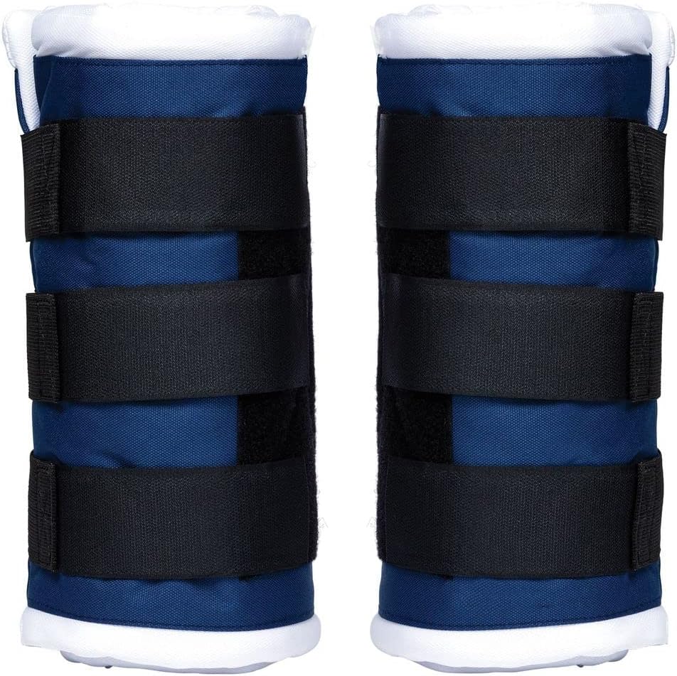 Schneiders Dura-Tech Tekno-Dri Quick Wrap No Bow Leg Wraps for Horses | Exceptional Support & Moisture-Wicking Protection | Color Navy | Size 12"