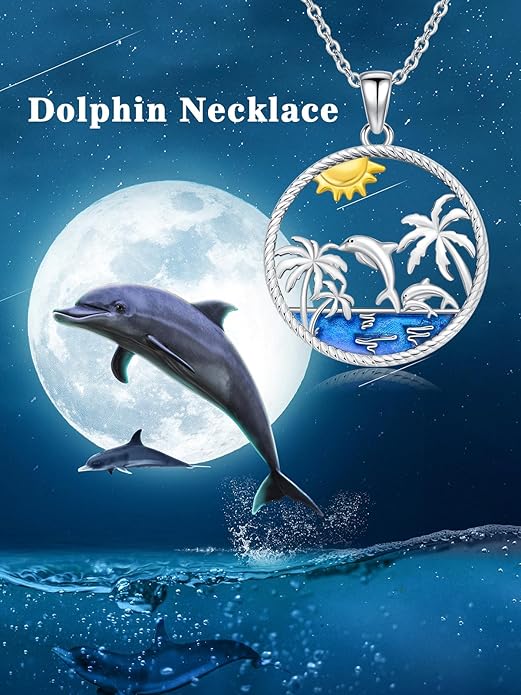 Dorunmo Animal Necklace 925 Sterling Silver Owl/Sloth/Axolotl/Dolphin Necklace Celtic Knot Pendant Birthday Anniversary Animal Jewelry for Women Friends Animals Lover