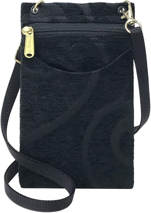 Danny K. Women's Tapestry Crossbody Cell Phone or Passport Purse, Handmade in USA