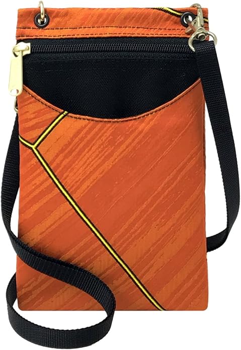 Danny K. Women's Tapestry Crossbody Cell Phone or Passport Purse, Handmade in USA