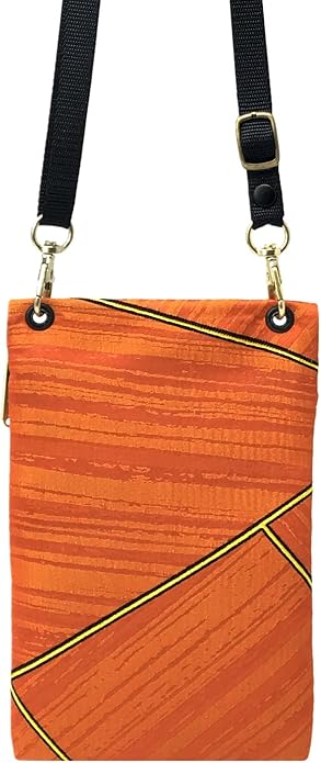 Danny K. Women's Tapestry Crossbody Cell Phone or Passport Purse, Handmade in USA