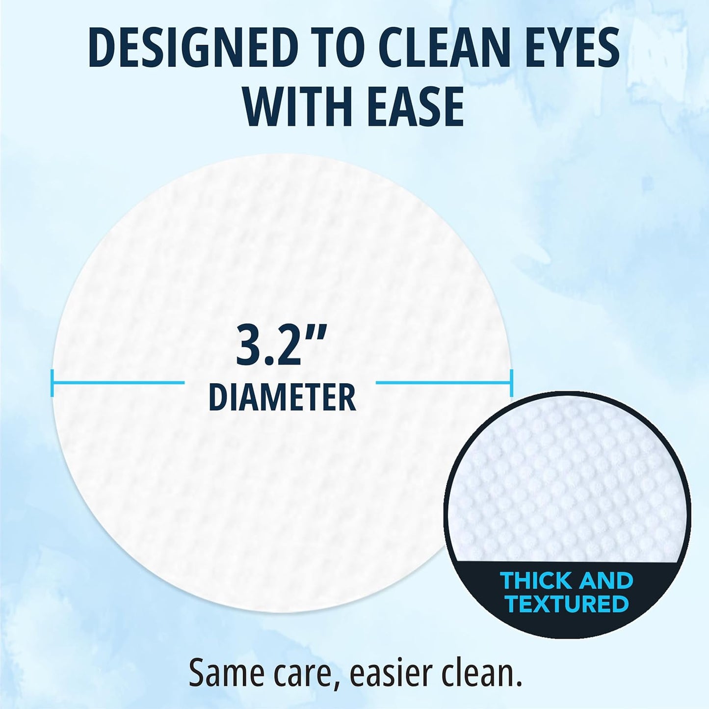 NOVEHA 150PCs Cat & Dog Eye Wipes Tear Stain Remover for Discharge and Crust | White Pet Face Wipes | Easy Daily Pets Gentle Eye Cleaner for Whitening & Cleansing Without Irritation | Round Wipes