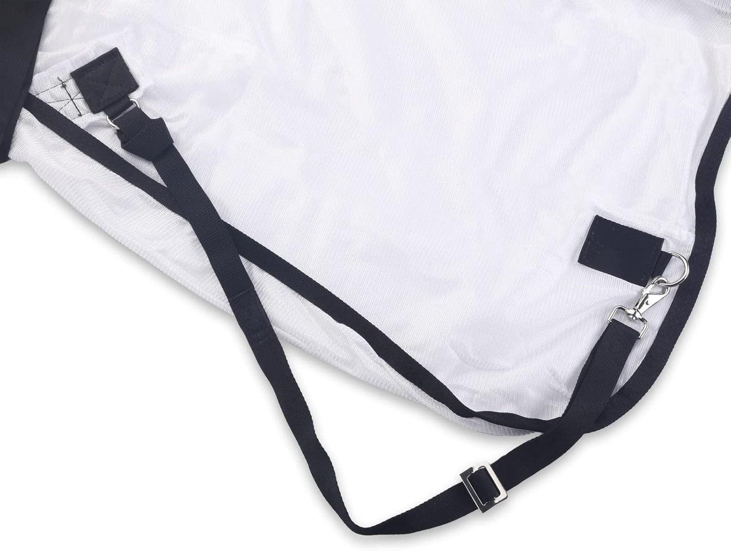 Comfy Mesh Horse Fly Sheet Equine Summer Sheets Stand Neck White 63