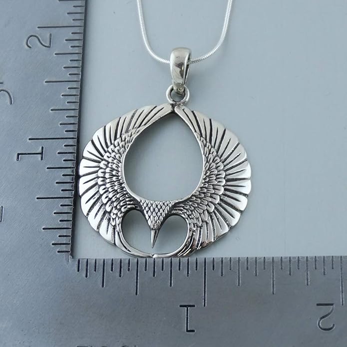 FashionJunkie4Life Sterling Silver Bird Pendant Necklaces for Women