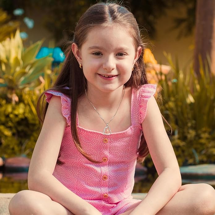 EUDORA Sterling Silver Mother Daughter Necklace for Women, Mama Son Daughter Necklace Pendant for Mom and Daughter,Mom Jewelry from Daughter Mother's Day Gift for Mother Daughter Aunt Grandma