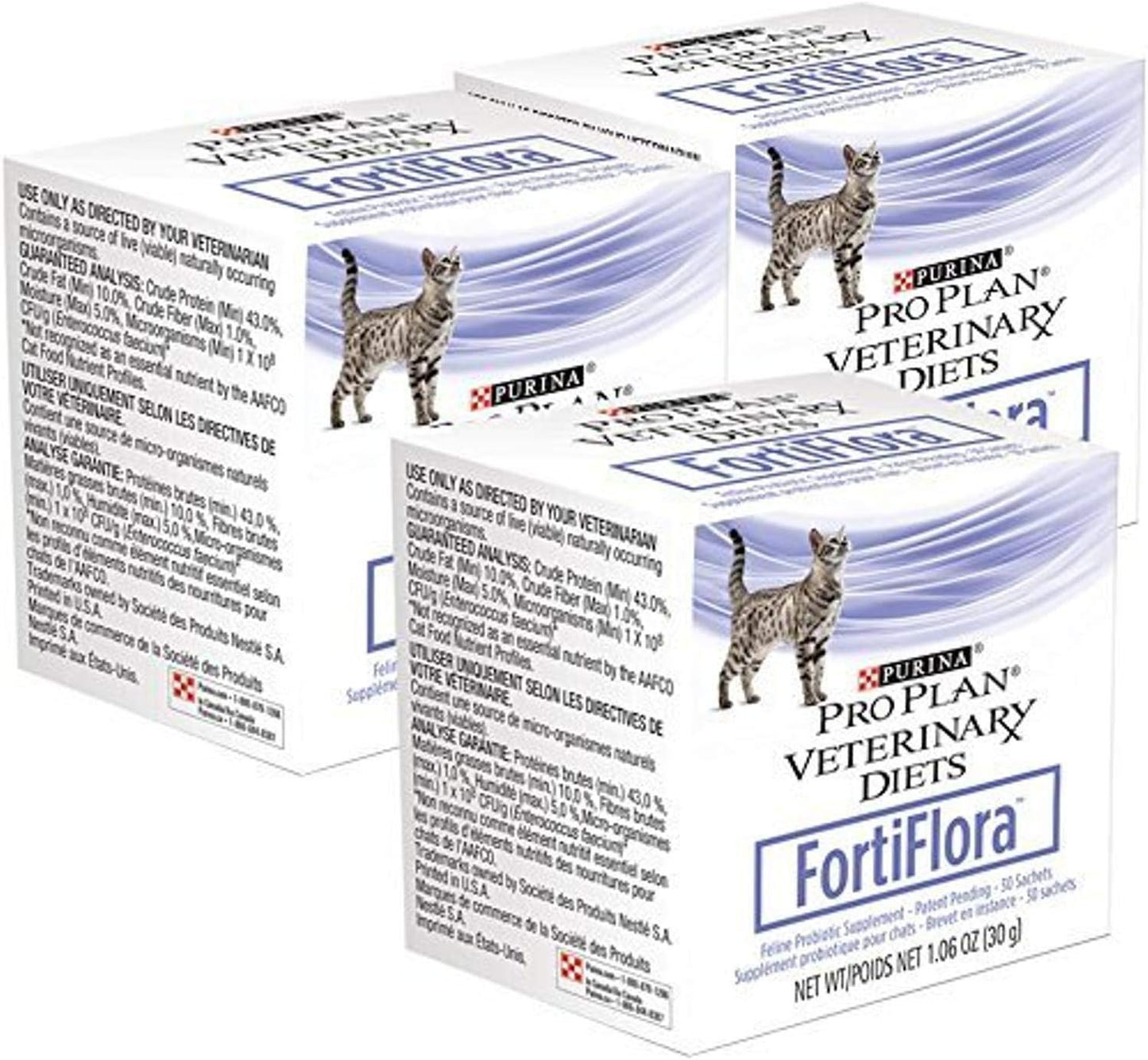 Purina 3-Pack Fortiflora Feline Nutritional Supplement for Pets