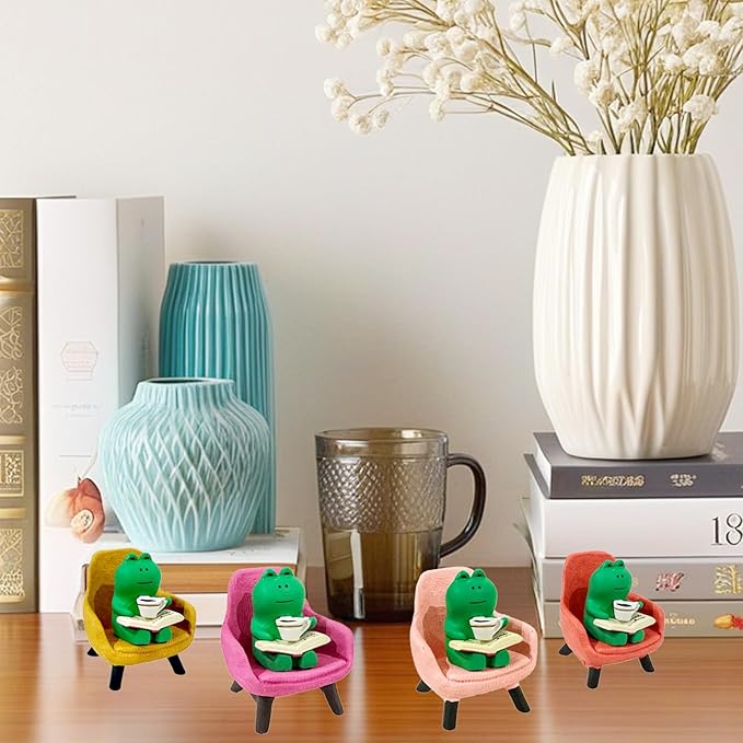 Miniature Frog Figurines Frog Figurine Frog Gifts for Women Frog Decor Desk Accessories for Home Office