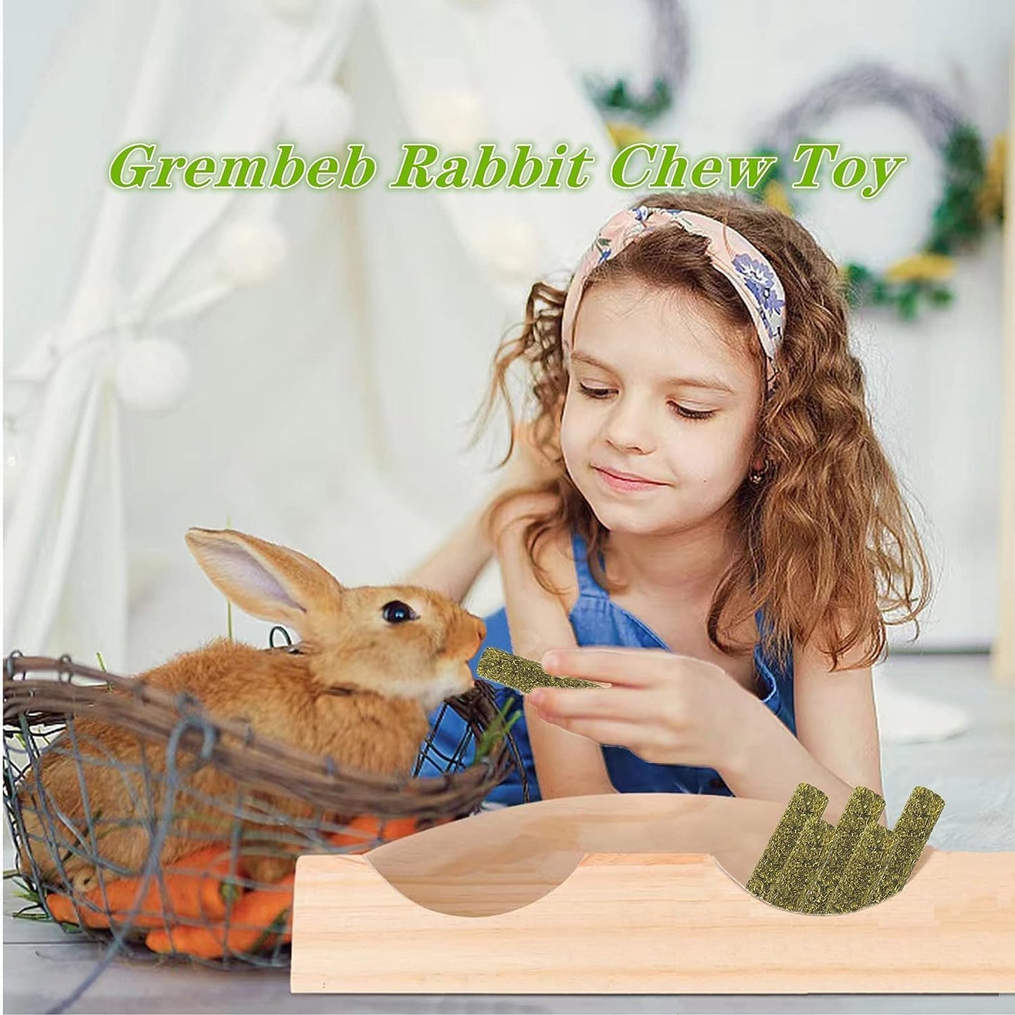 Rabbit Toys,Timothy Hay Stick for Guinea Pig Toy Bunny Chew Toys for Teeth Grinding Hamster Alfalfa Bite Treat Rabbit Molar Food Snack for Pet Rat Chinchilla Squirrel Gerbil-20PCS