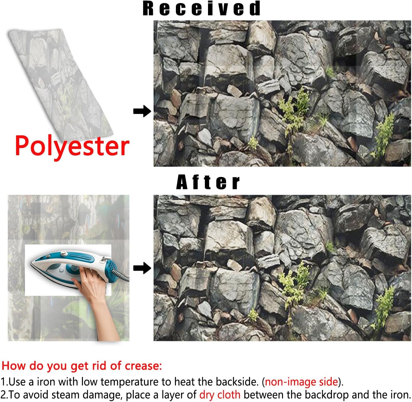 60X24IN Stone Aquarium Background, Rock Fish Tank Background, Natural Rocky Glass Terrarium Background with 8 EVA Double-Sided Tape