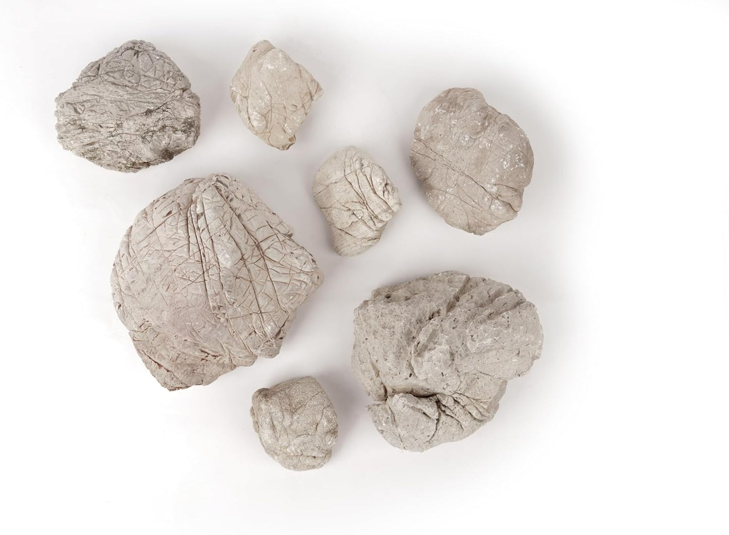 LANDEN Elephant Skin Stone Natural Multi-Texture Rocks Grey(18lbs, 3~9 inches,7pcs) for Aquarium, Paludarium, Terrariums, Landscaping, Decorative of Caves, Waterfalls, Cliffs