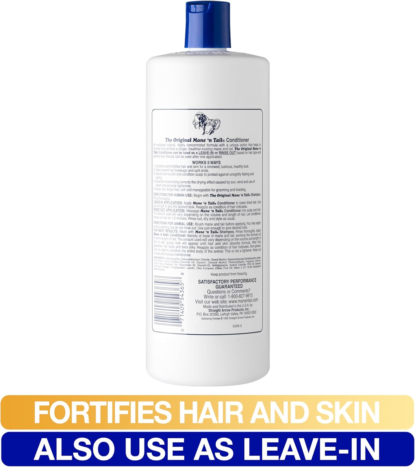 Mane 'n Tail 3 Pc Kit Includes 32 Ounce Shampoo, 32 Ounce Conditioner, 16 Ounce Detangler