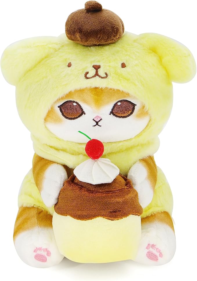 Kawaii Shark Cat Plush Toy Stuffed Animal Doll, Soft Pillow for Boys & Girls (Cat-E, 13cm/5.1in)