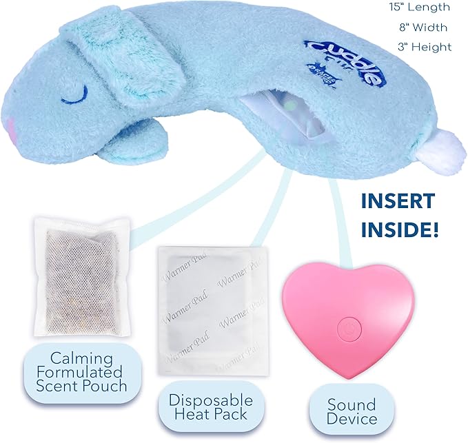 Race&Herd CuddleBun Heartbeat Puppy Toy Sleep Aid - Heartbeat Dog Toy, Dog Heartbeat Toy for Puppy Must Haves for Separation Pet Anxiety Relief Puppy Calming Aid, Dog Toys Behavioral Training