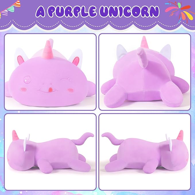 Cute Unicorn Plush Toys - Soft Unicorn Plushie for Boys & Girls, 50CM/19.7Inch