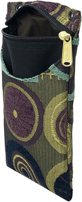 Danny K. Women's Tapestry Crossbody Cell Phone or Passport Purse, Handmade in USA