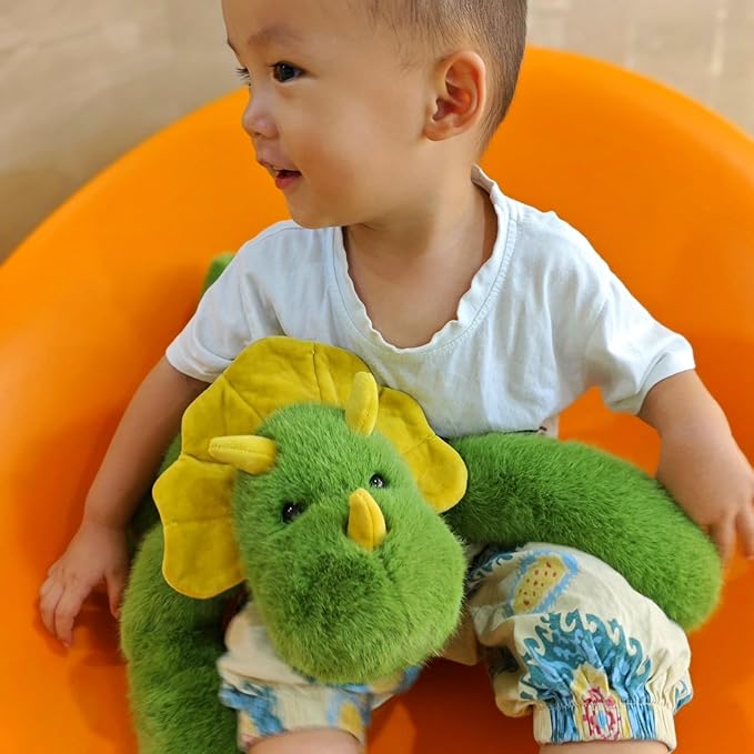 Ryttir 17.7" Chubbier Large Dinosaur Stuffed Animal,Soft Dinosaur Plush Stuffed Dinosaur Pillow for Kids and Adults - Perfect Christmas Décor Dinosaur Gifts for Cuddling and Room Decoration