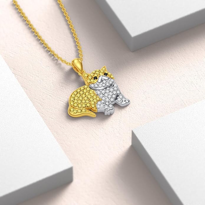 Cat Necklaces 13 Breeds of Cats Necklaces S925 Sterling Silver Cat Pendant for Women