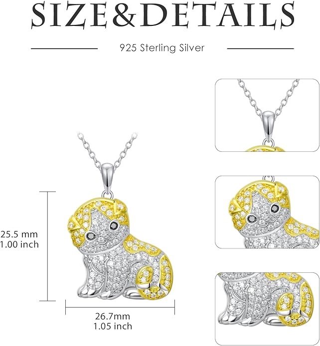 Cat Necklaces 13 Breeds of Cats Necklaces S925 Sterling Silver Cat Pendant for Women