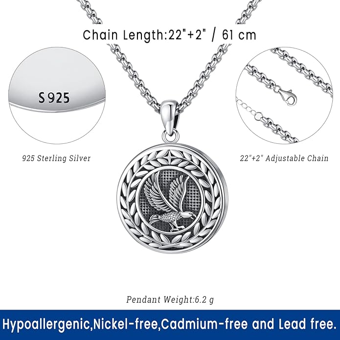 Picture Locket Necklace for Women Men Rose 14K Real Gold 925 Sterling Silver Jewelry Heart Locket Necklace that Holds Pictures Tree of Life Viking Wolf Celtic Knot St Christopher St Michael Pendant