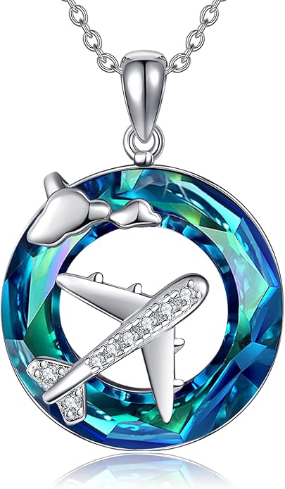 MONGAS Fairy/Airplane/Cello/Dog Cat/Unicorn Necklace Sterling Silver Fairy/Airplane/Cello/Dog Cat/Unicorn Jewelry for Women