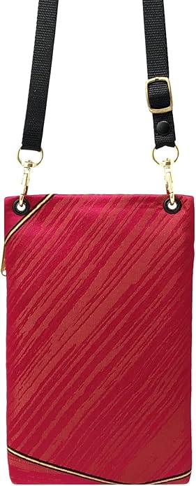 Danny K. Women's Tapestry Crossbody Cell Phone or Passport Purse, Handmade in USA