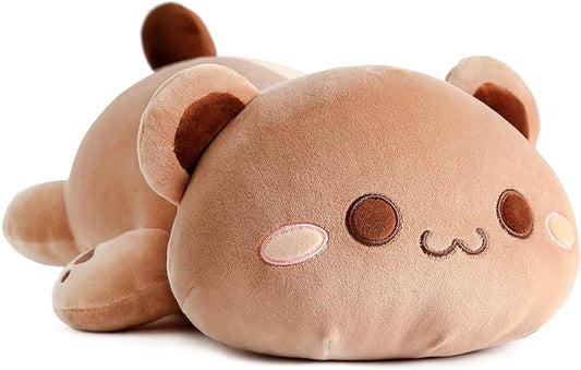 Onsoyours Cute Bear Plush Toy 20" Stuffed Animal Bear Soft Anime Large Plush Pillow for Kids (Brown Bear, 20")