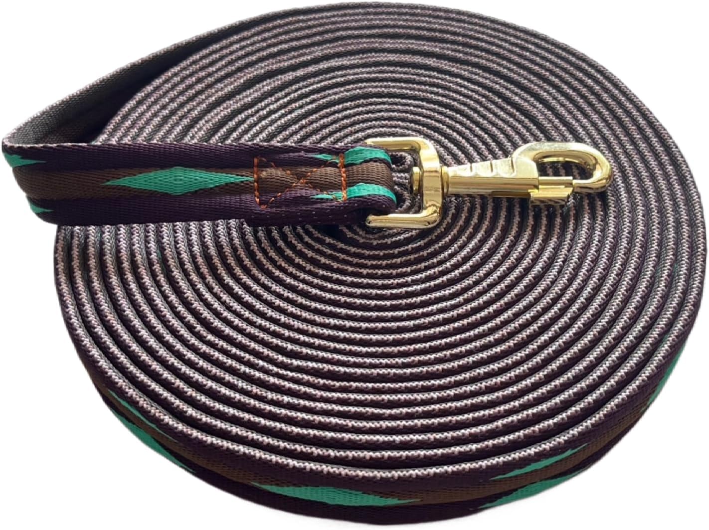 Premium Horse Training Lunge Line with Alloy Trigger Buckle for Accurate Equestrian Training of 26 Foot (8 Meters)