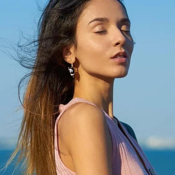 Cat Earrings for Women Trendy Stuff Mothers Day Gifts Funny Animal Stud Earrings Jewelry Gifts for Cat Lovers Birthday Christmas