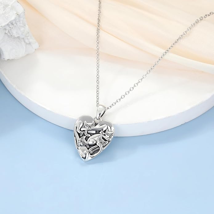 Highland Cow Hummingbird Necklace for Women 925 Sterling Silver Cute Animal Jewelry Gift for Mother Daughter Grandma Nana Sister