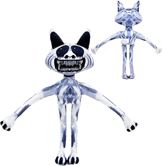 Zoon Nomaly Smile cat Plush Toy,Horror Game Plush Toy Makes a Great Gift for Fans and Friends Pillow Cosplay Cute Fans Collection Gift（Smile Cat Standing Posture）