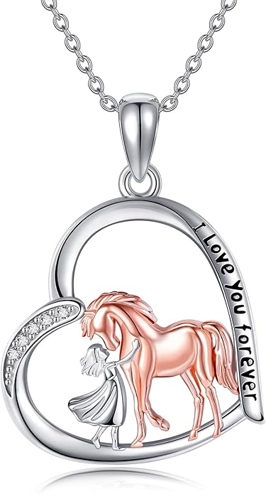 Animal and Human Necklace Sterling Silver 925 Cute Animal Necklaces Jewelry Gift For Women