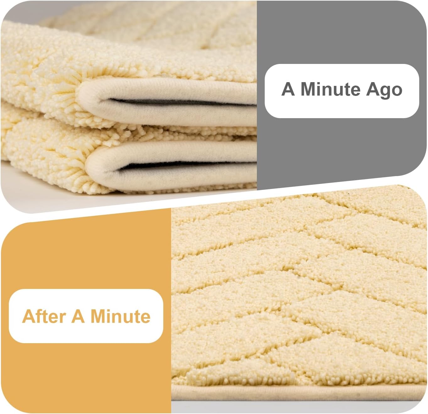 Tindbea Dog Mat for Muddy Paws,Absorbs Moisture Dirt Non-Slip Washable Mud Mat for Dogs,Soft Rubber Backing Front Inside Pet Rug for Entryway, Mud Dog Paws, Patio(20"x48",Beige)