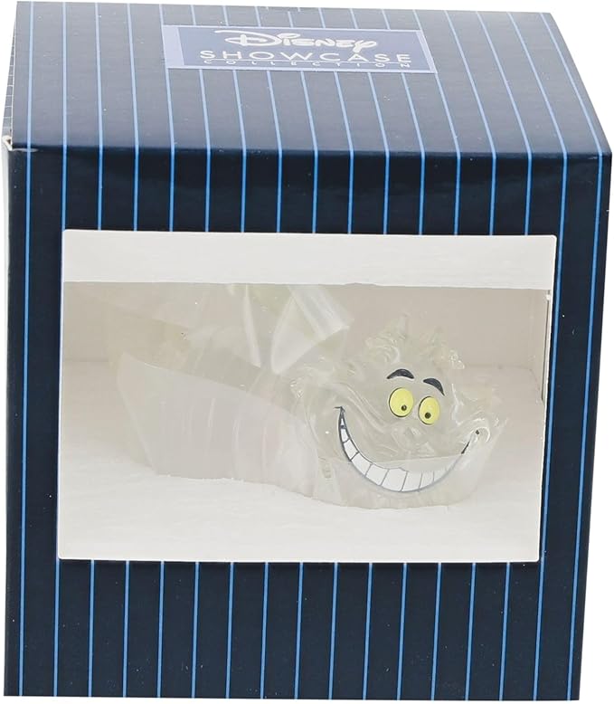 Enesco Disney Showcase Alice in Wonderland Cheshire Cat Miniature Figurine, 2.76 Inch, Clear