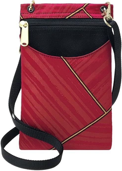Danny K. Women's Tapestry Crossbody Cell Phone or Passport Purse, Handmade in USA