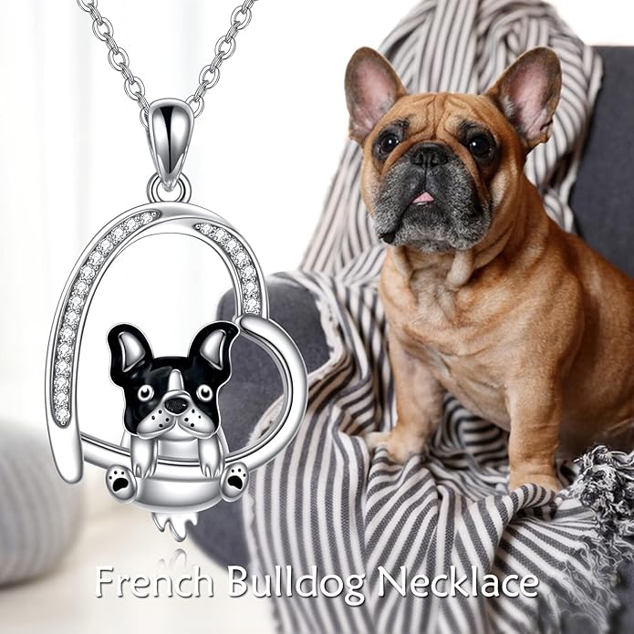 MONGAS Penguins/Guinea Pig/Pig/Fox/Corgi/Frog/Bunny/Koala8/Cow/French Bulldog Necklaces Penguin Gifts 925 Sterling Silver Hugging Penguins Cute Animal Jewelry for Women Sister