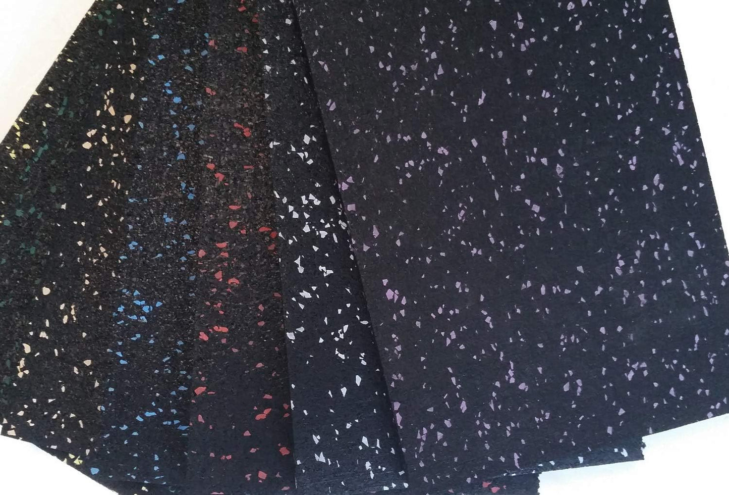 American Floor Mats 1/4in (7mm) Thick 10% Blue 4' x 25' Heavy Duty Rubber Rolls, Protective Exercise Mats, Home Gym Rubber Flooring