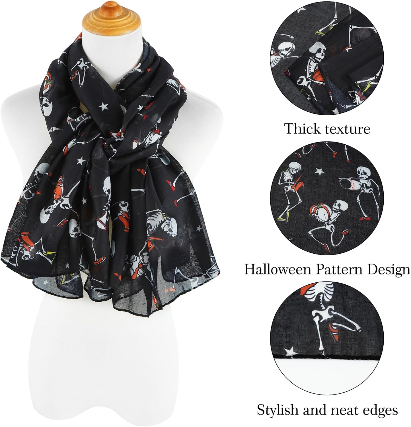 E-Clover Fashion Scarf for Women Lightweight Scarves Shawl Wrap for Spring/Summer Winter