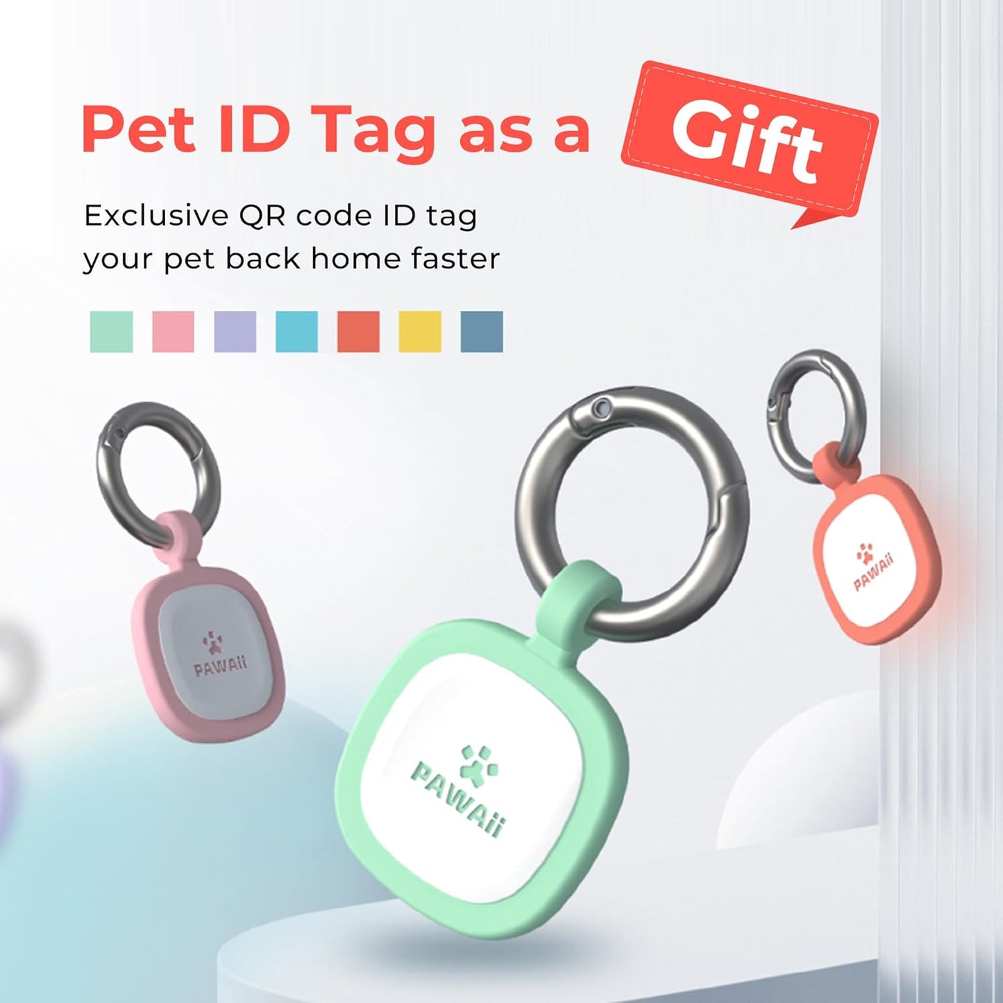 Pawaii Stainless Steel Dog Bowl with Non-Slip Rubber Base & Double Wall Insulation - Durable Design | Includes ID Tag | Dishwasher Safe Food & Water Bowl for All Dogs (68oz)