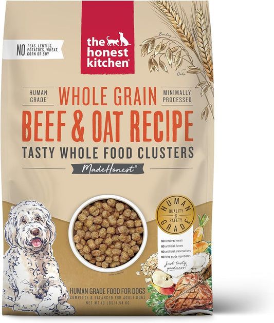 The Honest Kitchen Whole Food Clusters Dog Whole Grain Beef & Oat 10 lb Bag