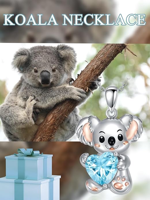 Dorunmo Animal Necklace 925 Sterling Silver Owl/Sloth/Axolotl/Dolphin Necklace Celtic Knot Pendant Birthday Anniversary Animal Jewelry for Women Friends Animals Lover