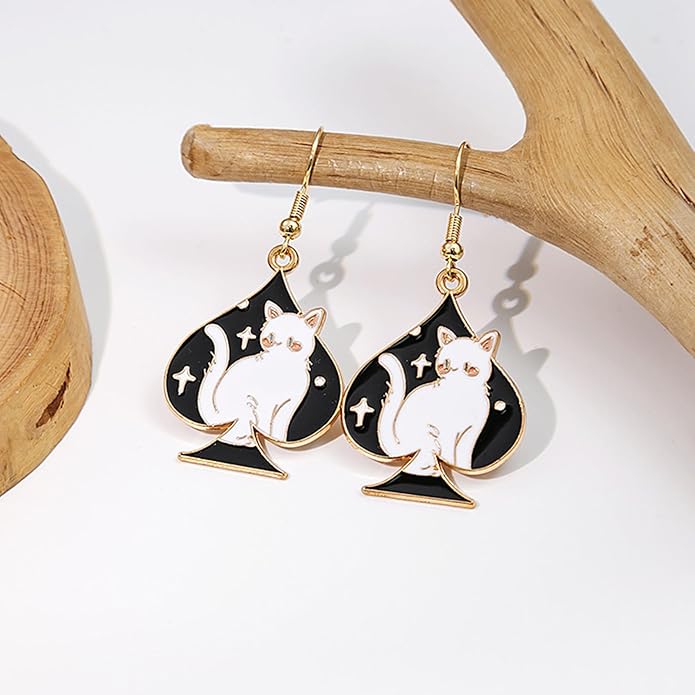 Cat Earrings for Women Trendy Stuff Mothers Day Gifts Funny Animal Stud Earrings Jewelry Gifts for Cat Lovers Birthday Christmas