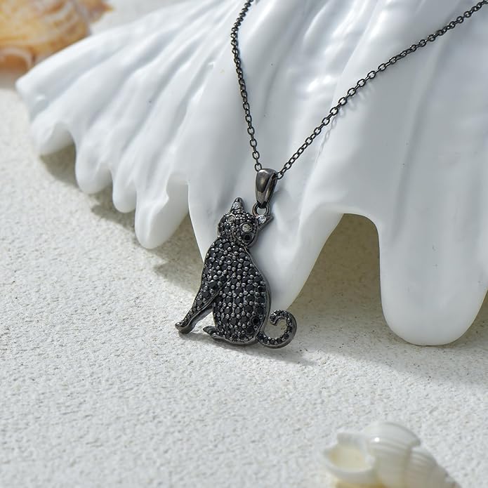 Cat Necklaces 13 Breeds of Cats Necklaces S925 Sterling Silver Cat Pendant for Women
