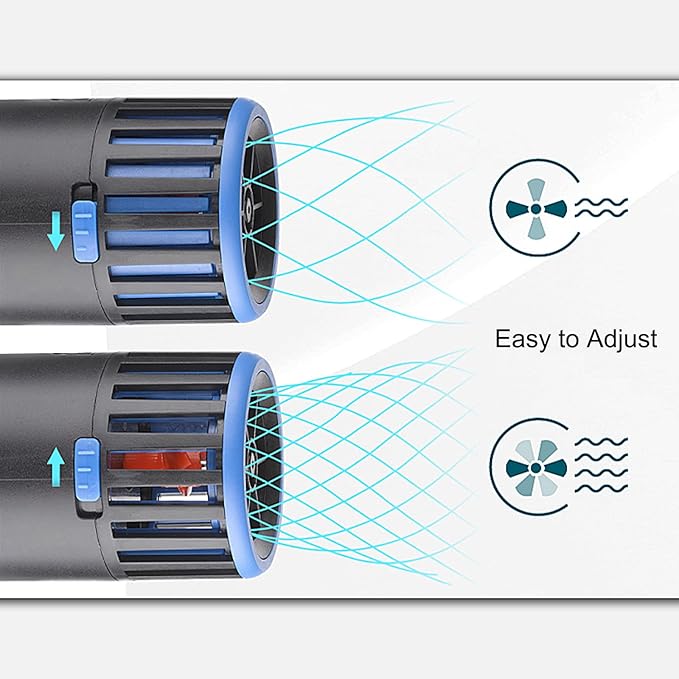 Carefree Fish Aquarium Magnetic Dual Powerheads 25W 5400Gph for 30~300Gal Fish Tank Wave Maker Quiet and Strong Submersible Water Circulation Pump for Freshwater and Saltwater