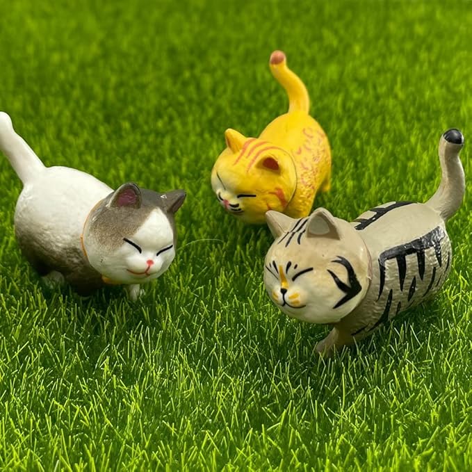 9 PCS Cute Cats Figures,Realistic Small Cat Figurines Party Favors,Christmas Birthday Gift,Home Décor,Cake Decoration