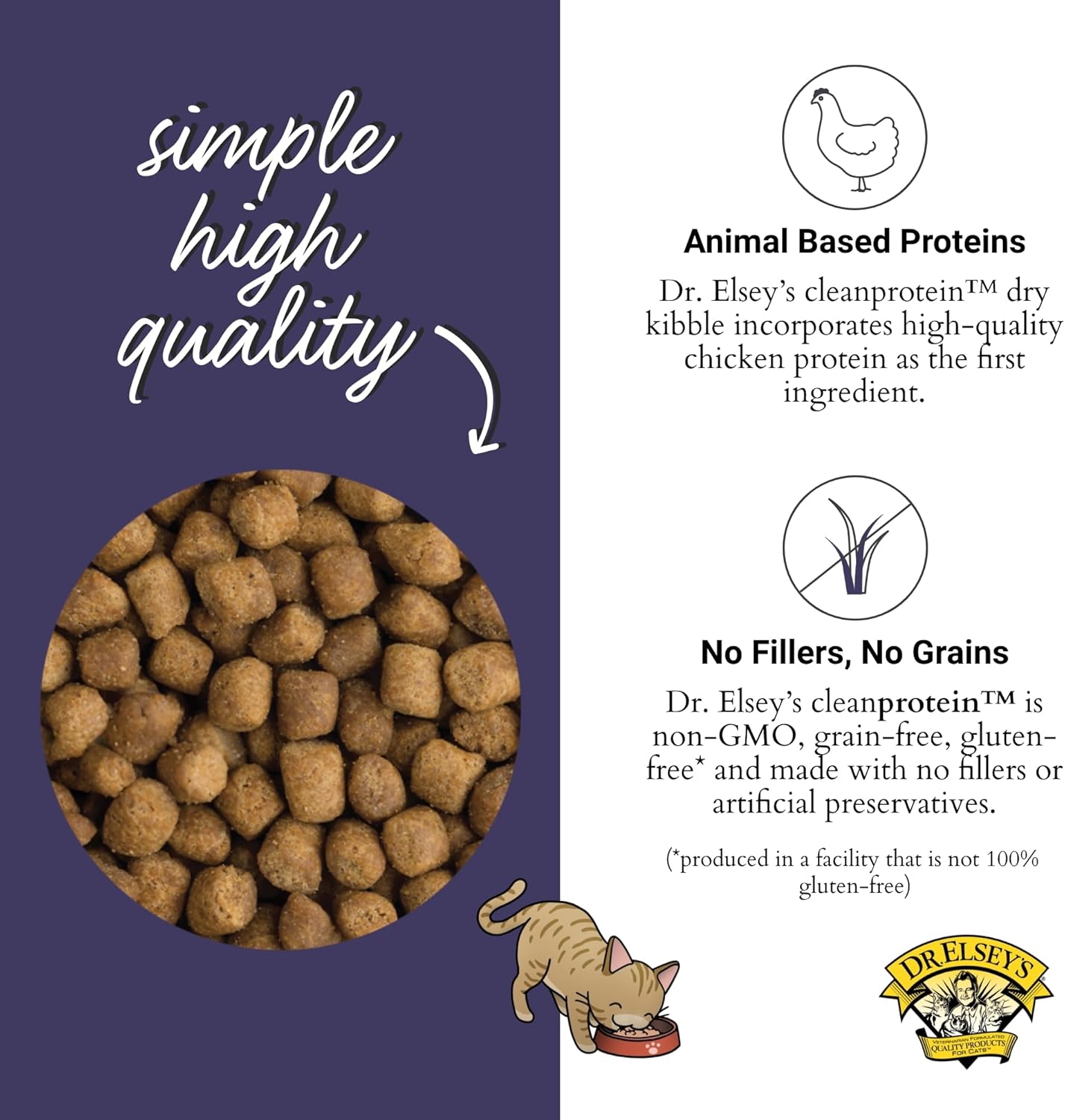 Dr. Elsey's cleanprotein Chicken Cat Kibble 6.6 lb. Bag
